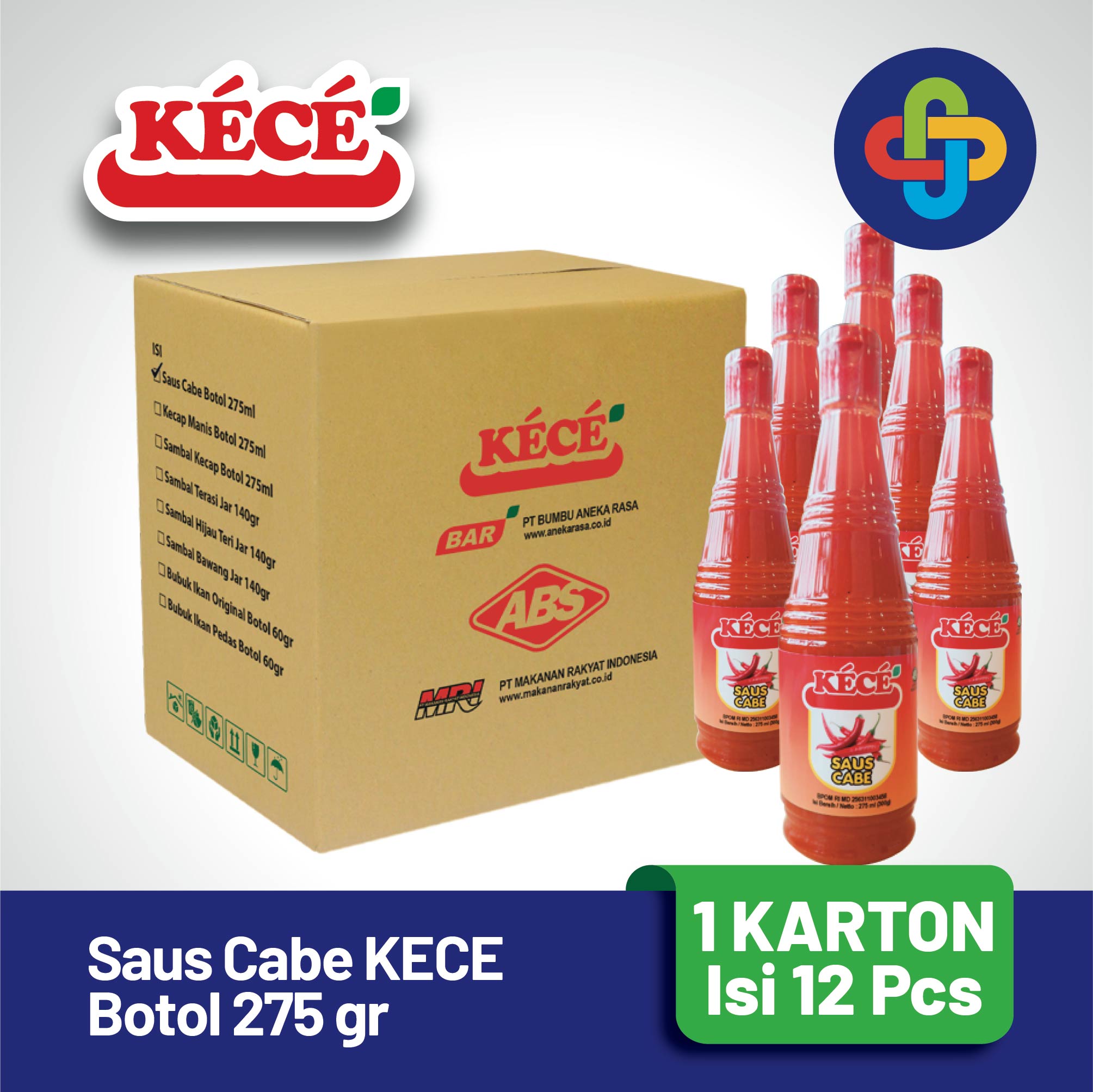 Saus Cabe KECE Botol 275 gr